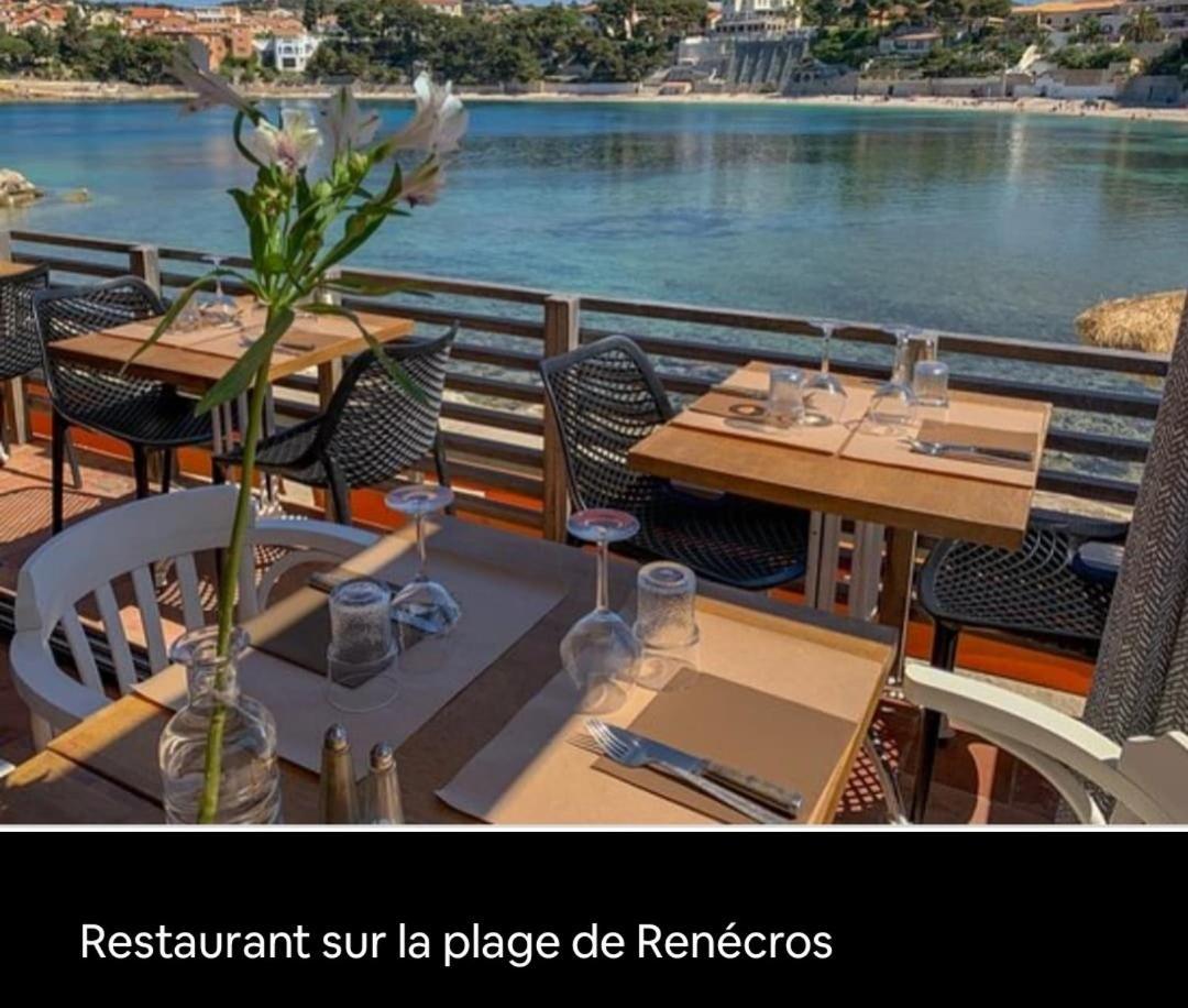 Joli Studio Les Pieds Dans L Eau Avec Place De Parking Gratuite Bandol Eksteriør billede
